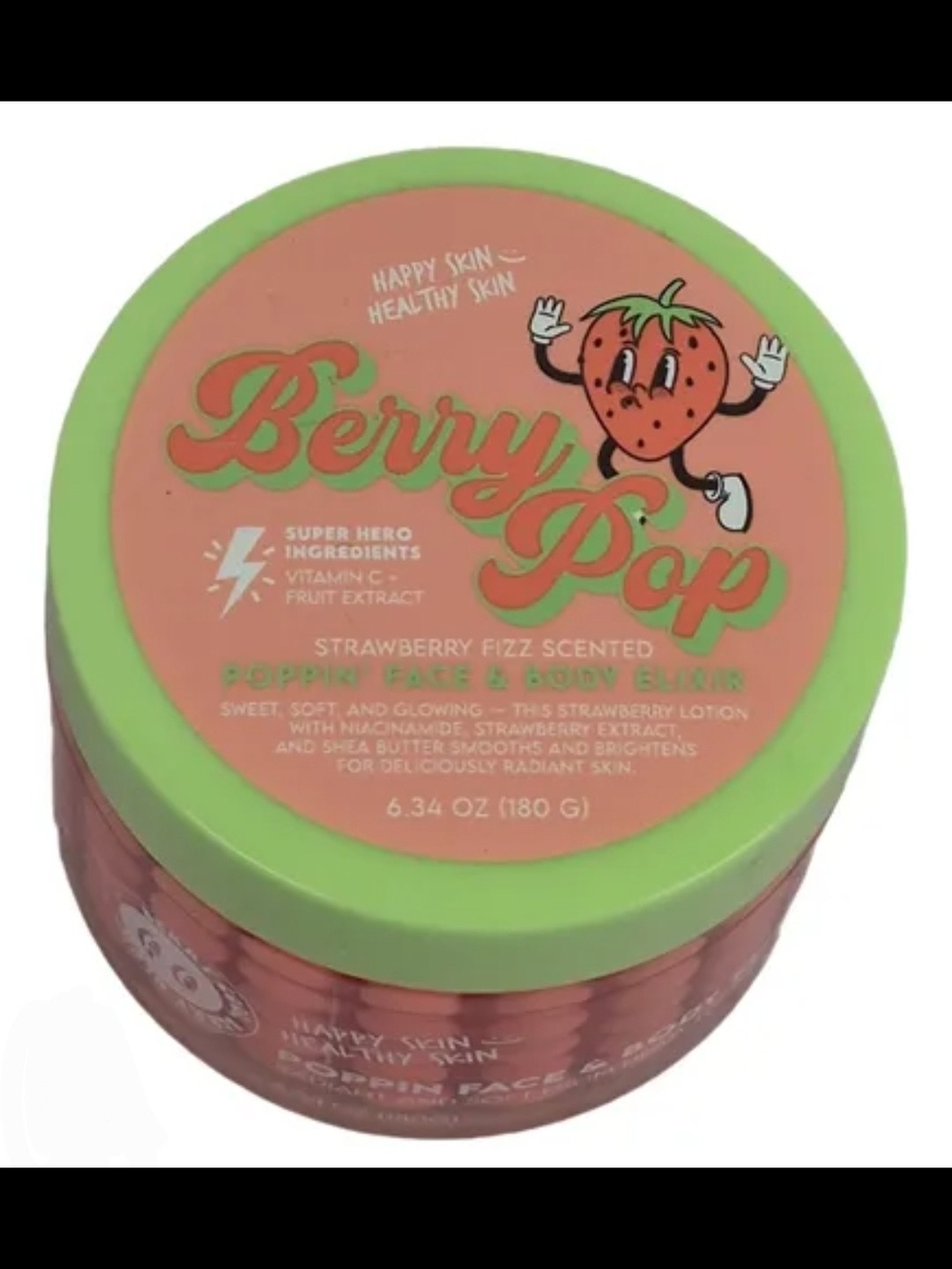 "Viral" Happy Skin Healthy Skin Poppin' Face & Body Elixir Berry Pop 6.34fl Oz